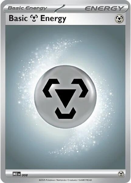 Basic Metal Energy 008 8 (MEE: Mega Evolution Energies) - Reverse Holofoil