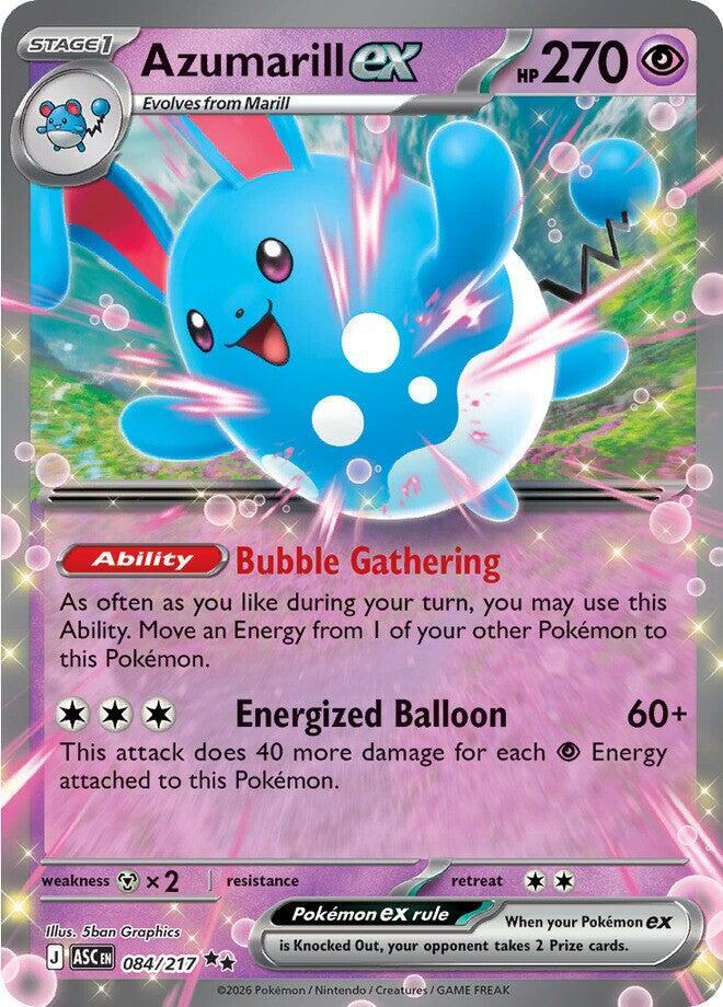 Azumarill ex 084/217 (ME: Ascended Heroes) - Holofoil