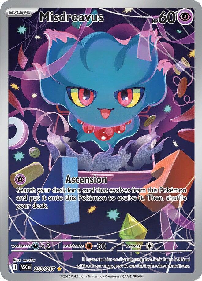 Misdreavus 233/217 (ME: Ascended Heroes) - Holofoil