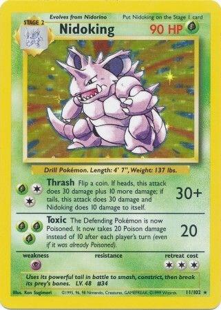 Nidoking 011/102 (Base Set) - Unlimited Holofoil