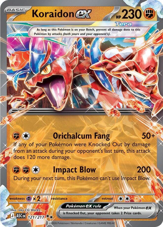 Koraidon ex 121/217 (ME: Ascended Heroes) - Holofoil