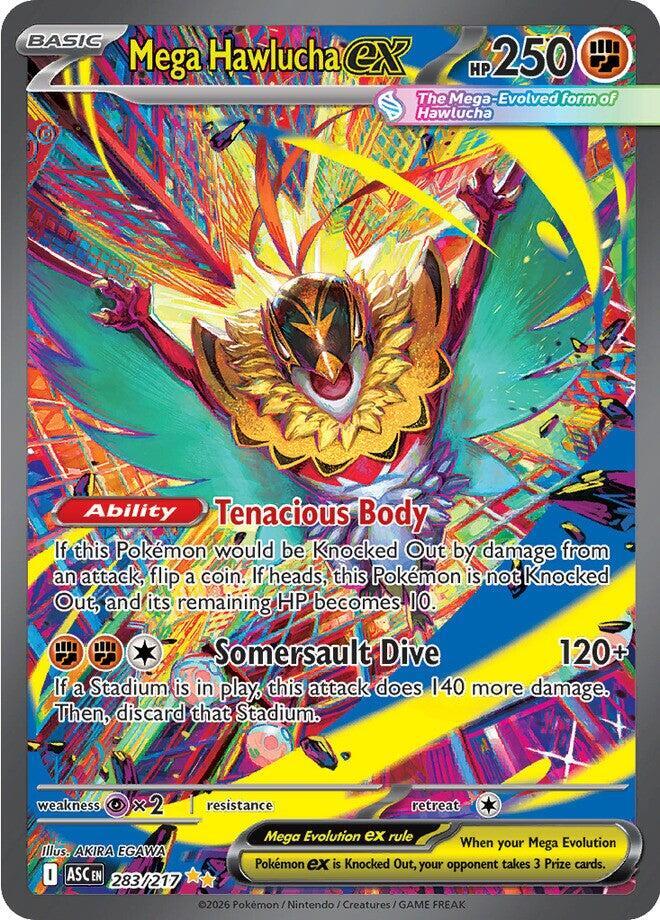 Mega Hawlucha ex 283/217 (ME: Ascended Heroes) - Holofoil