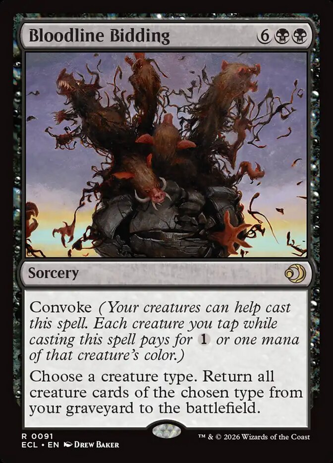 Bloodline Bidding 91 (Lorwyn Eclipsed)