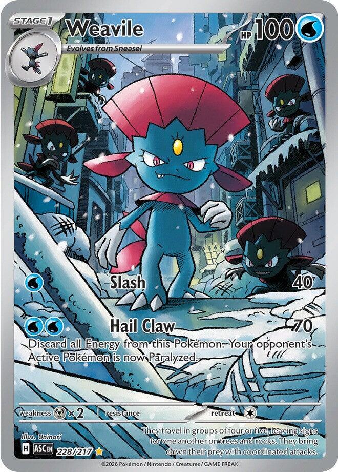 Weavile 228/217 (ME: Ascended Heroes) - Holofoil
