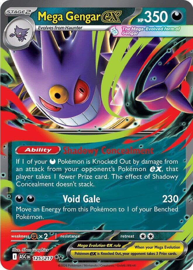 Mega Gengar ex 125/217 (ME: Ascended Heroes) - Holofoil