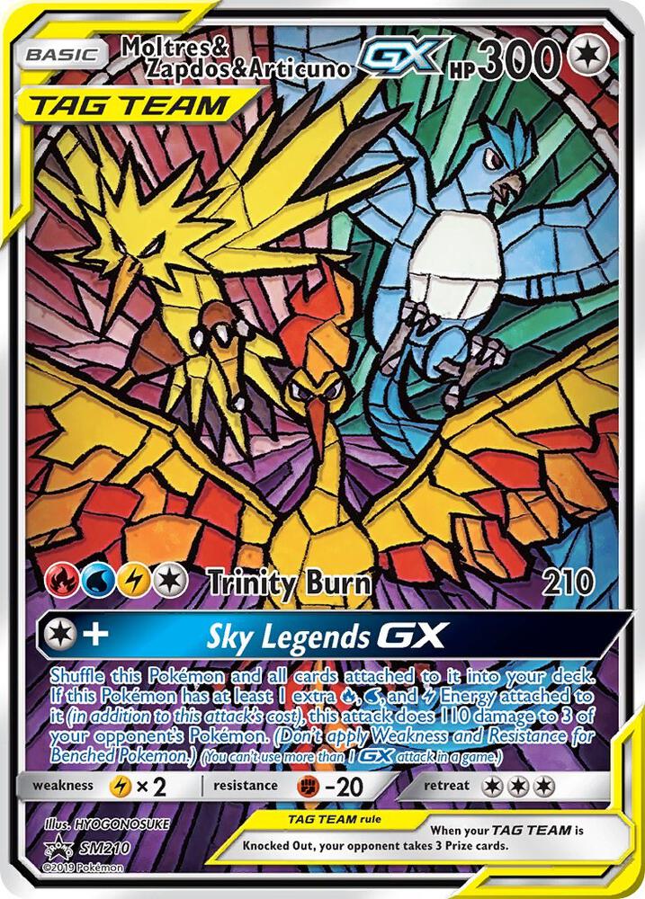 Moltres and Zapdos and Articuno GX SM210 (SM Promos) - Holofoil