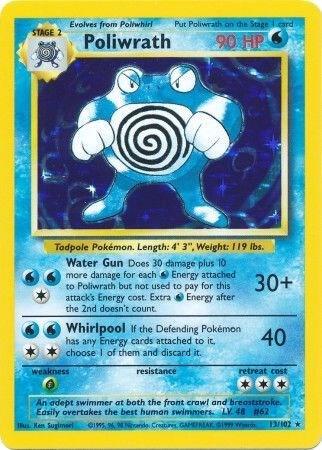 Poliwrath 013/102 (Base Set) - Unlimited Holofoil