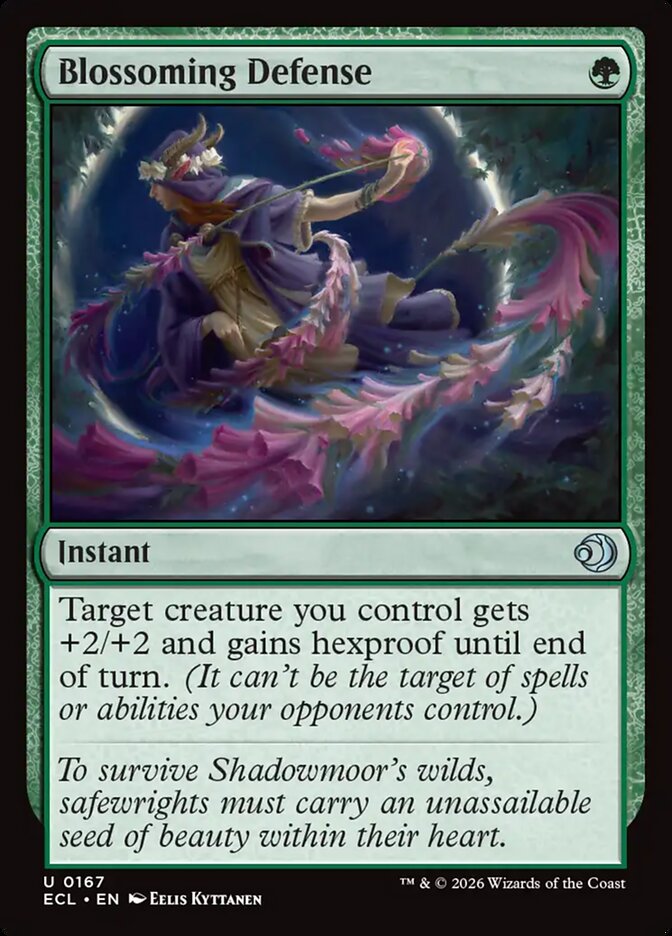 Blossoming Defense 167 (Lorwyn Eclipsed)