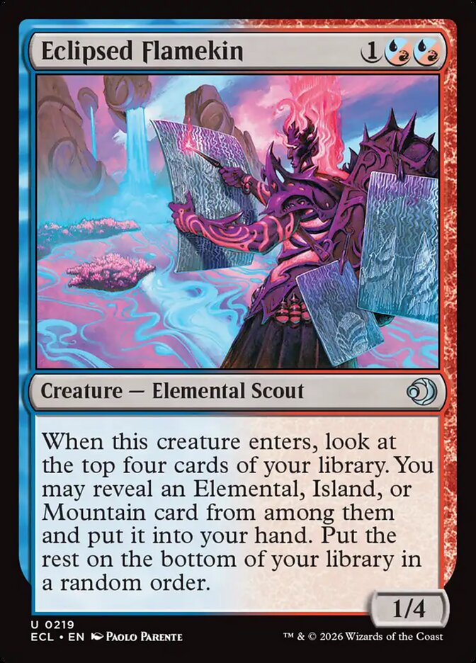 Eclipsed Flamekin 219/273 (Lorwyn Eclipsed) - Foil