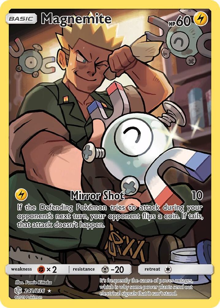 Magnemite Secret 242/236 (SM - Cosmic Eclipse) - Holofoil