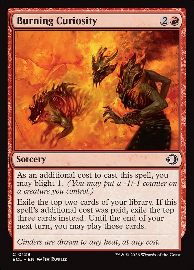 Burning Curiosity 129/273 (Lorwyn Eclipsed)