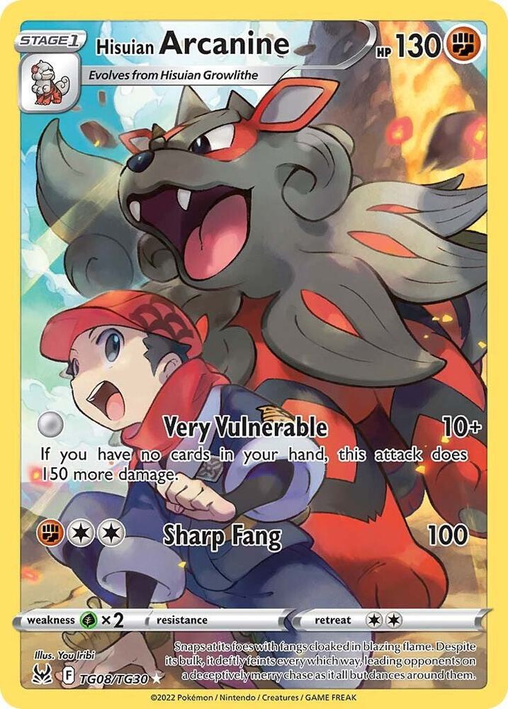 Hisuian Arcanine TG08/TG30 (SWSH11: Lost Origin Trainer Gallery) - Holofoil