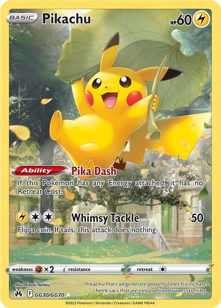 Pikachu GG30/GG70 (SWSH: Crown Zenith: Galarian Gallery) - Holofoil
