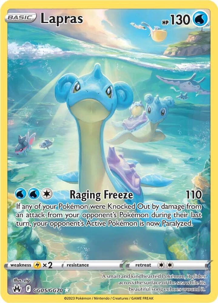 Lapras GG05/GG70 (SWSH: Crown Zenith: Galarian Gallery) - Holofoil