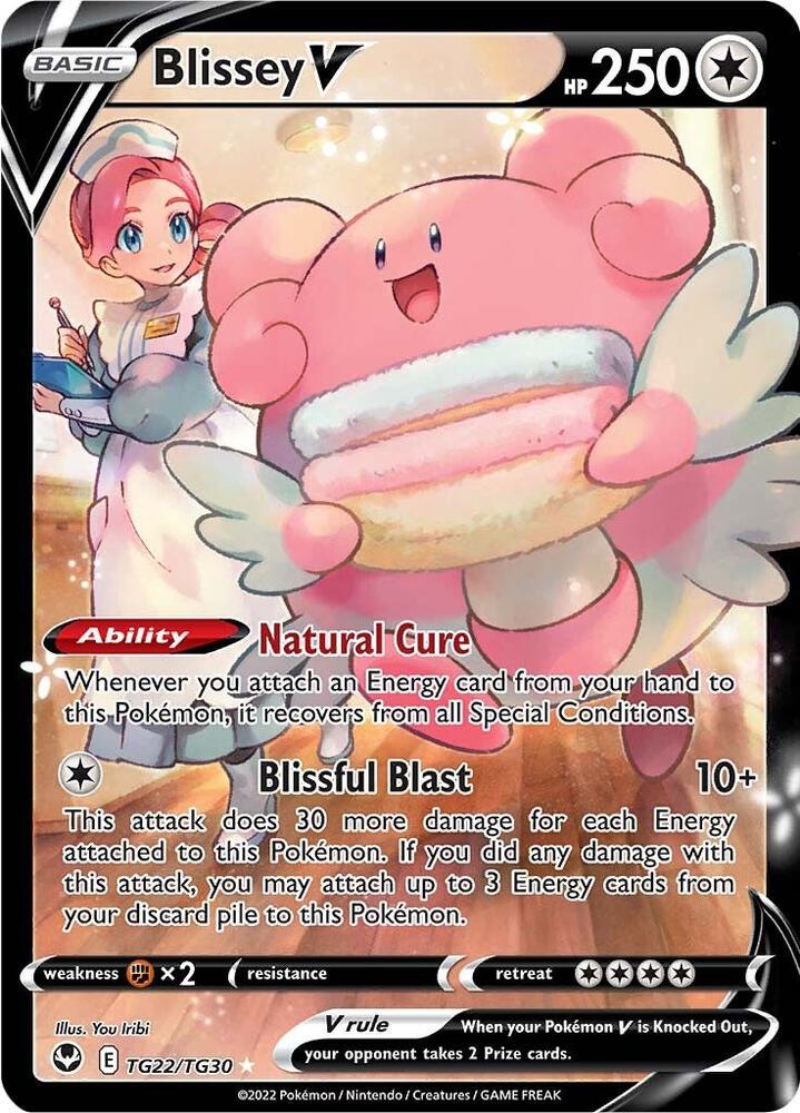 Blissey V TG22/TG30 (SWSH12: Silver Tempest Trainer Gallery) - Holofoil