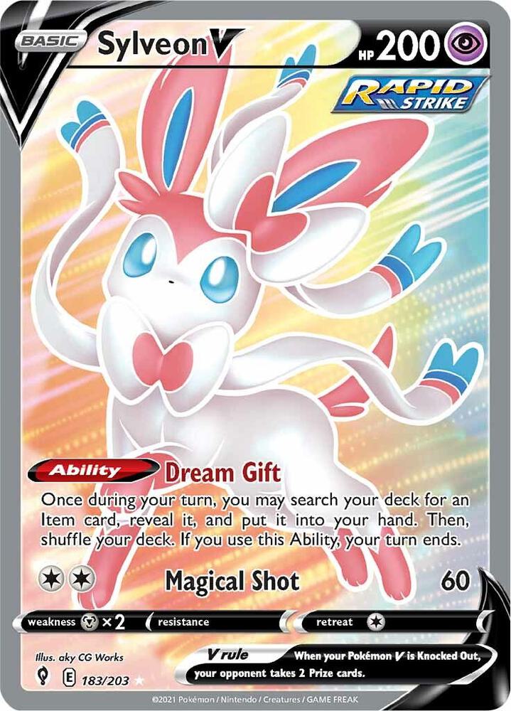Sylveon V 183/203 (SWSH07: Evolving Skies) - Holofoil