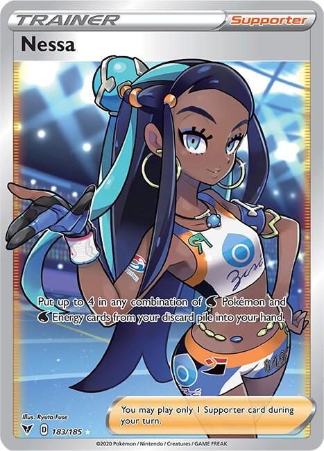 Nessa 183/185 (SWSH04: Vivid Voltage) - Holofoil