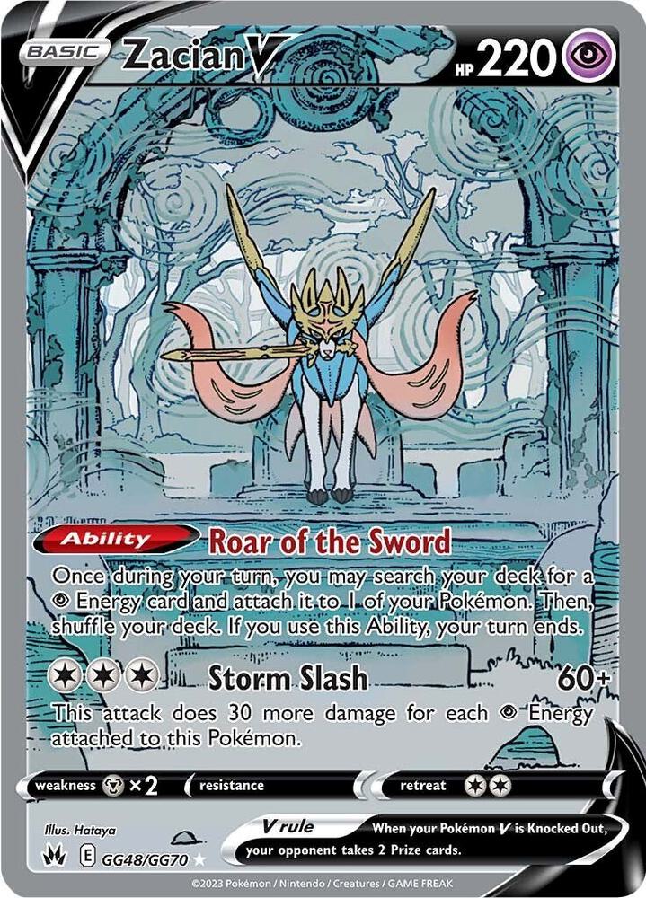 Zacian V GG48/GG70 (SWSH: Crown Zenith: Galarian Gallery) - Holofoil