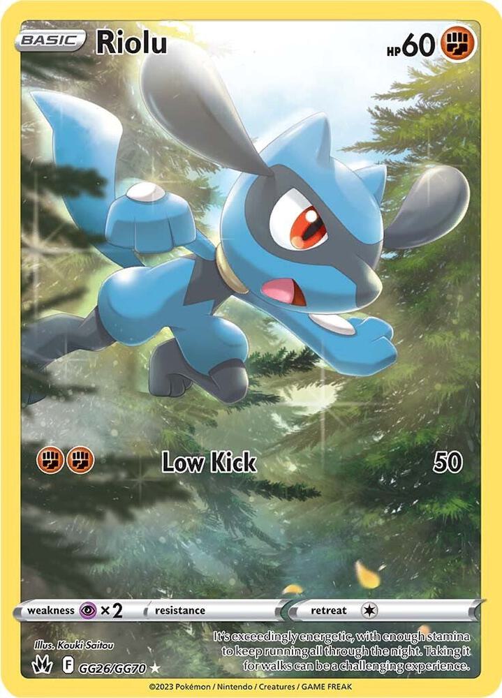 Riolu GG26/GG70 (SWSH: Crown Zenith: Galarian Gallery) - Holofoil