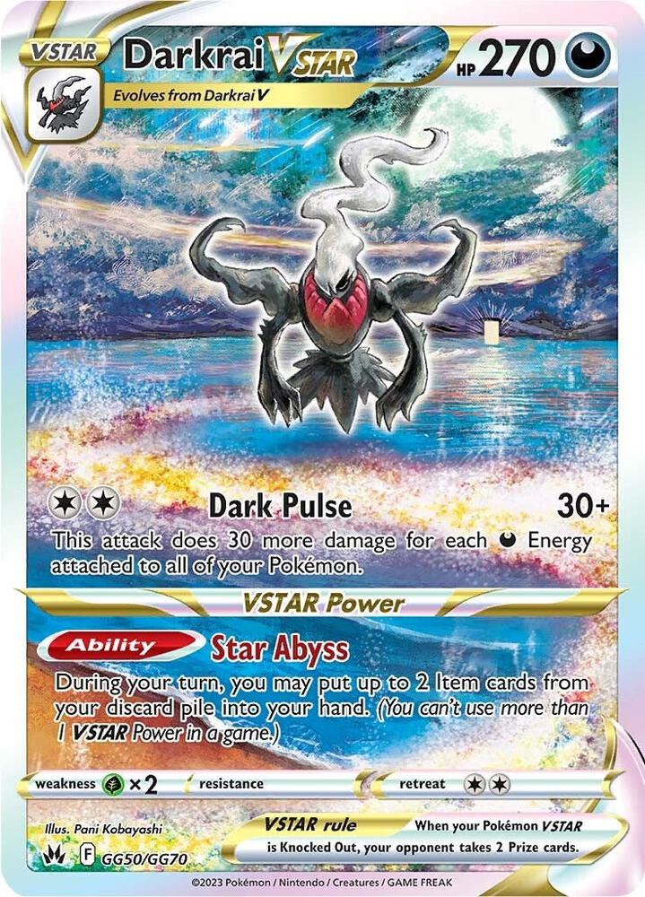 Darkrai VSTAR GG50/GG70 (SWSH: Crown Zenith: Galarian Gallery) - Holofoil