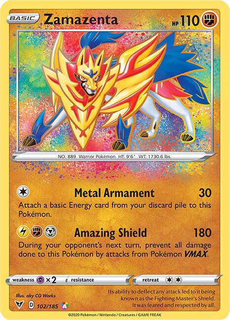 Zamazenta 102/185 (SWSH04: Vivid Voltage) - Holofoil