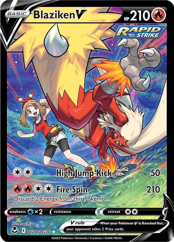 Blaziken V TG14/TG30 (SWSH12: Silver Tempest Trainer Gallery) - Holofoil
