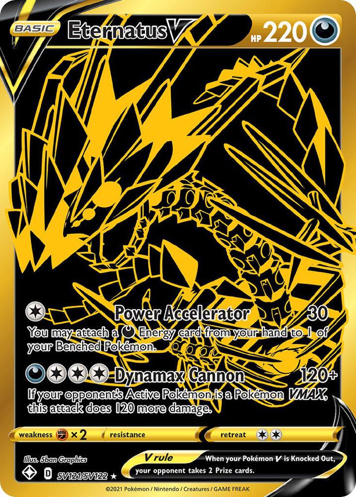 Eternatus V SV121/SV122 (Shining Fates: Shiny Vault) - Holofoil