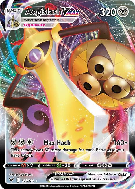 Aegislash VMAX 127/185 (SWSH04: Vivid Voltage) - Holofoil