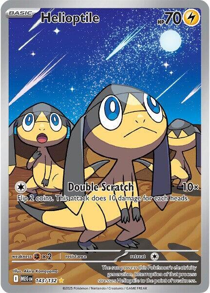 Helioptile 143/132 (ME01: Mega Evolution) - Holofoil
