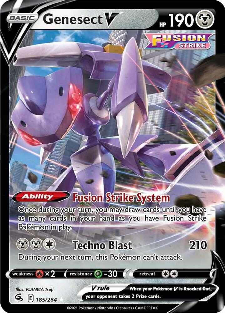 Genesect V 185/264 (SWSH08: Fusion Strike) - Holofoil