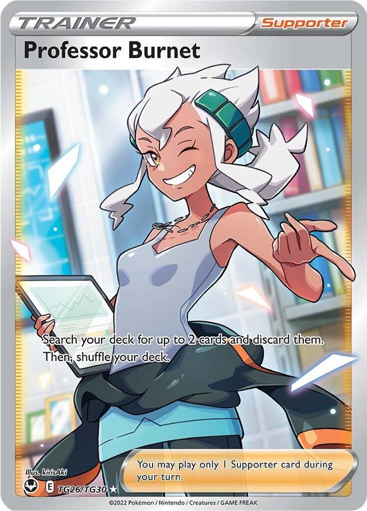 Professor Burnet TG26/TG30 (SWSH12: Silver Tempest Trainer Gallery) - Holofoil