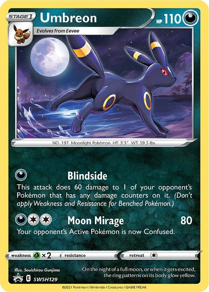 Umbreon SWSH129 (SWSH: Sword & Shield Promo Cards) - Holofoil