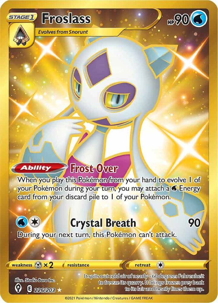Froslass Secret 226/203 (SWSH07: Evolving Skies) - Holofoil