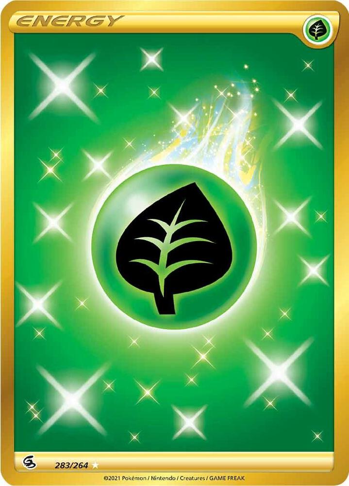Grass Energy Secret 283/264 (SWSH08: Fusion Strike) - Holofoil