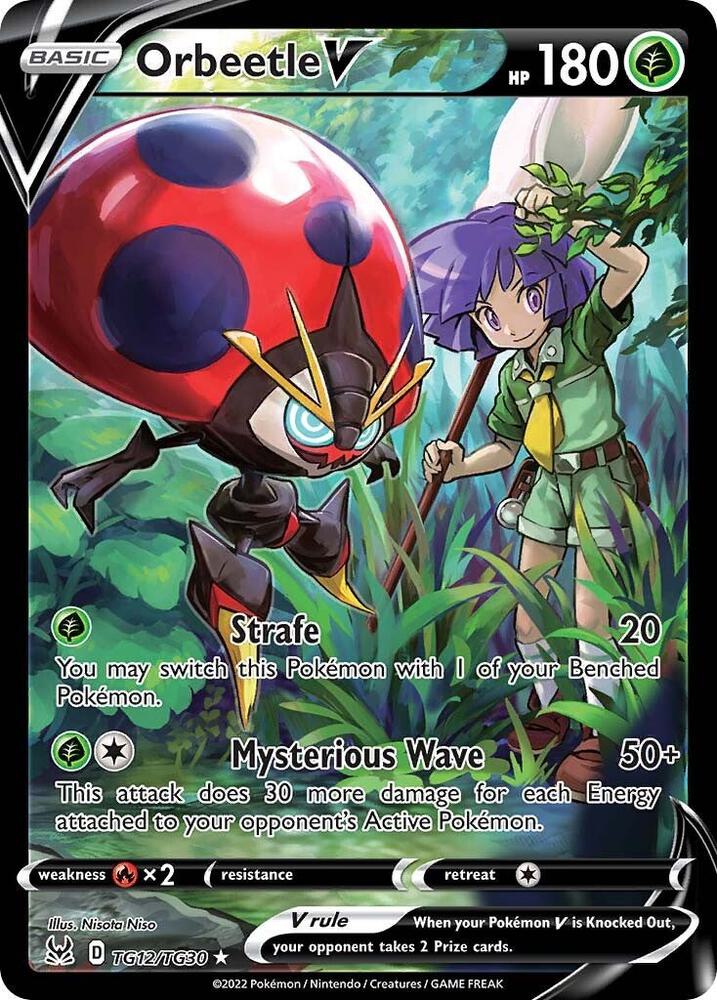 Orbeetle V TG12/TG30 (SWSH11: Lost Origin Trainer Gallery) - Holofoil