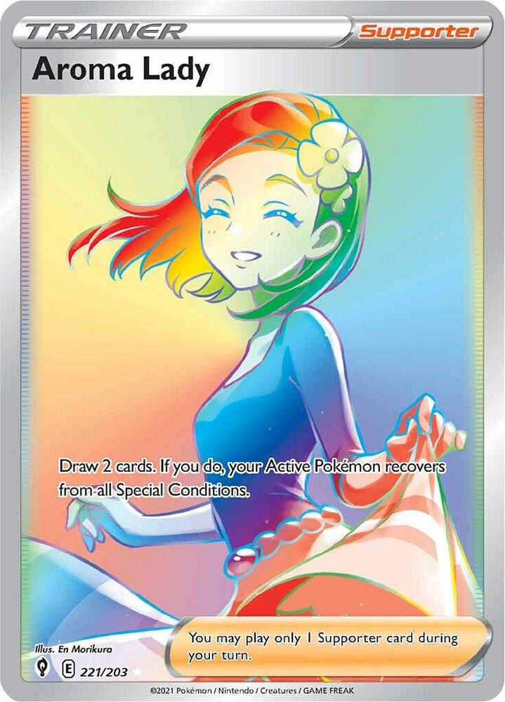 Aroma Lady Secret 221/203 (SWSH07: Evolving Skies) - Holofoil