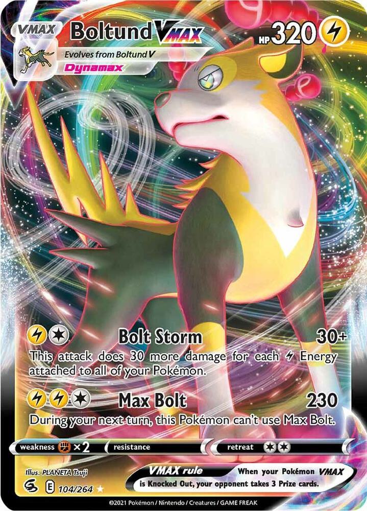 Boltund VMAX 104/264 (SWSH08: Fusion Strike) - Holofoil