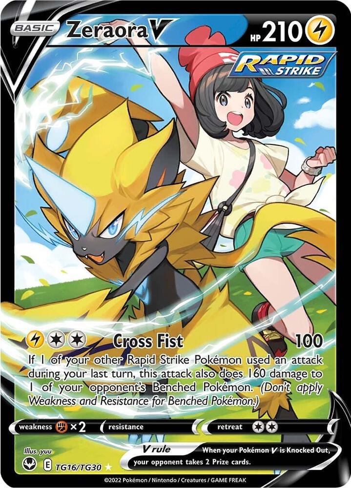 Zeraora V TG16/TG30 (SWSH12: Silver Tempest Trainer Gallery) - Holofoil