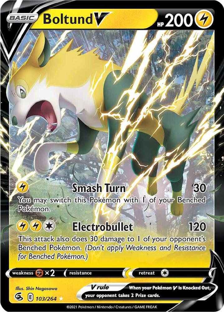 Boltund V 103/264 (SWSH08: Fusion Strike) - Holofoil