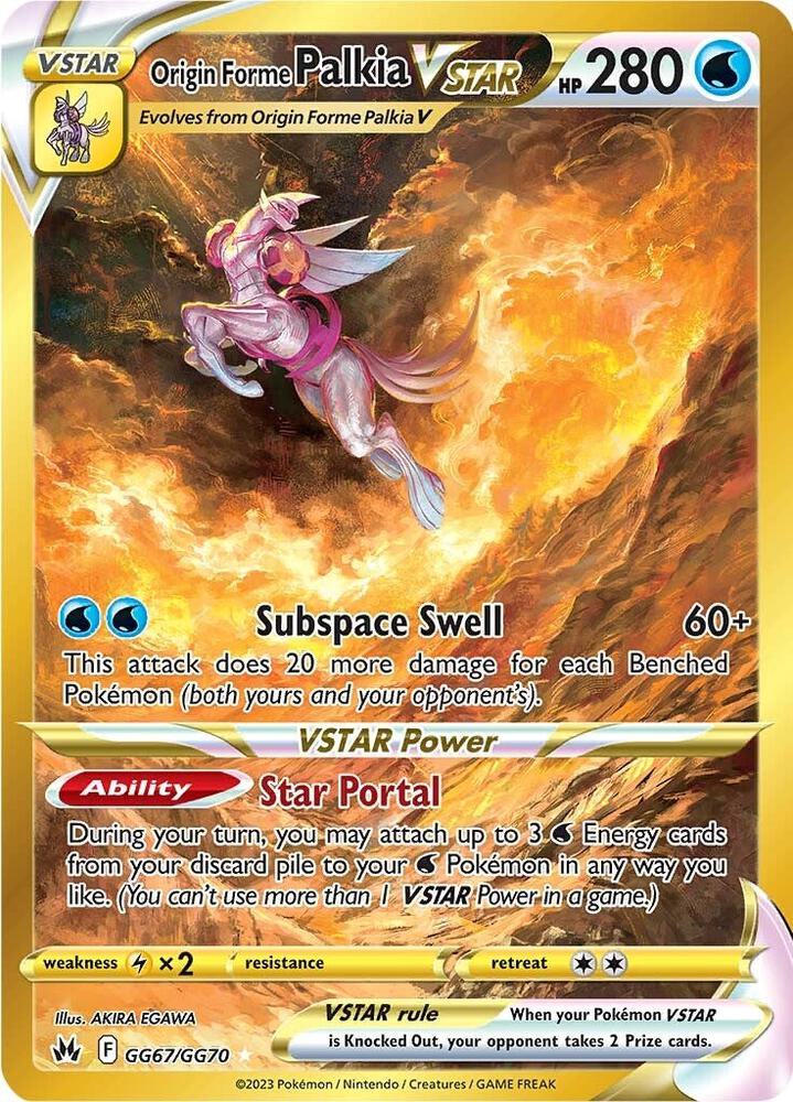 Origin Forme Palkia VSTAR Secret GG67/GG70 (SWSH: Crown Zenith: Galarian Gallery) - Holofoil