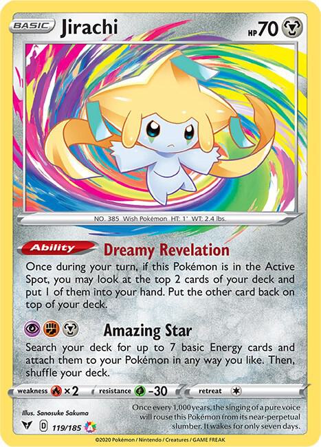 Jirachi 119/185 (SWSH04: Vivid Voltage) - Holofoil