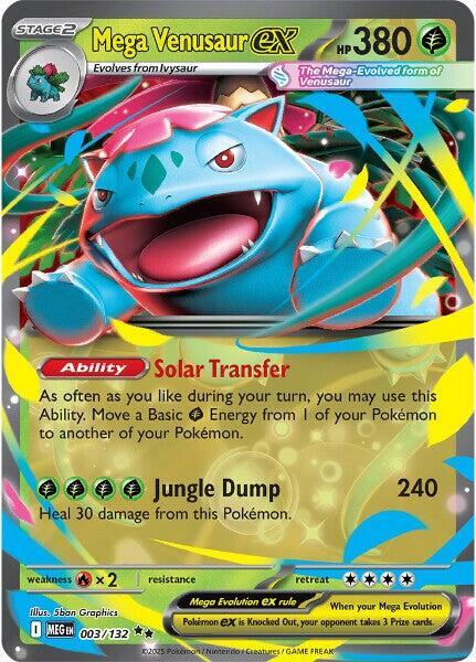 Mega Venusaur ex 003/132 (ME01: Mega Evolution) - Holofoil