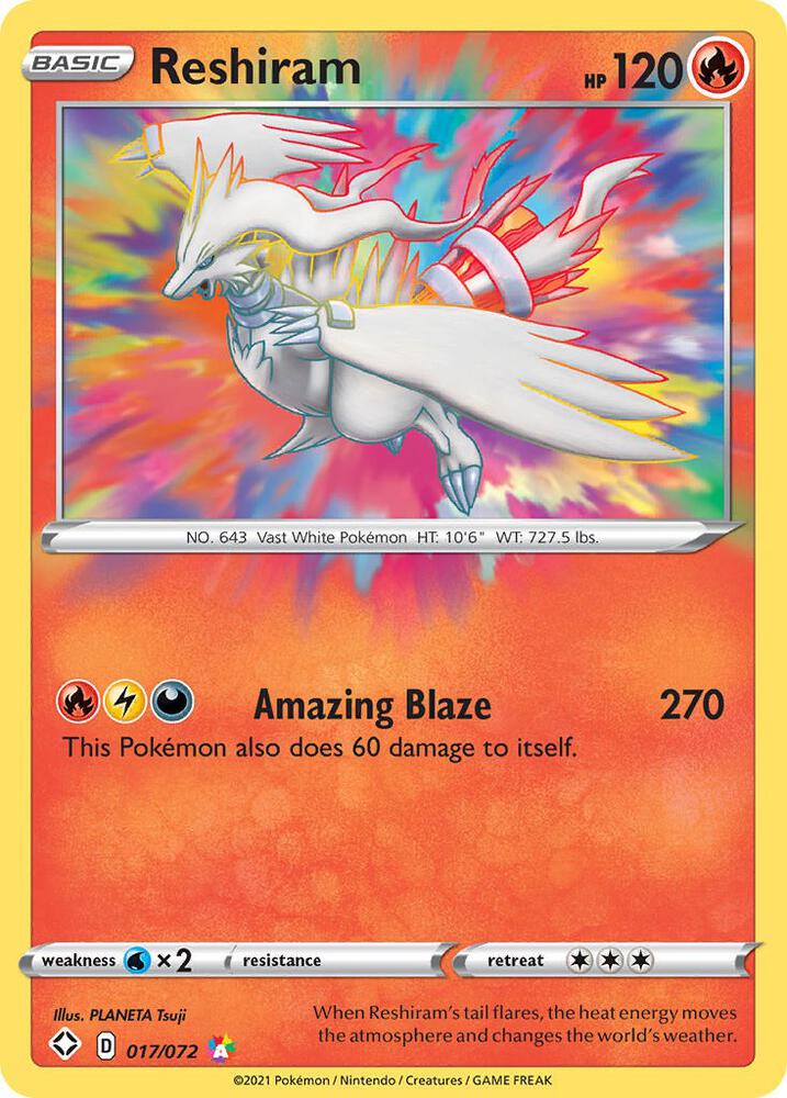 Reshiram 017/072 (Shining Fates) - Holofoil