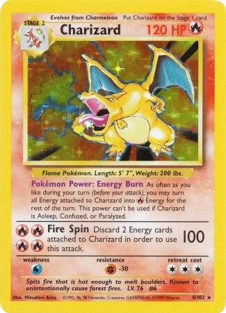 Charizard 004/102 (Base Set) - Unlimited Holofoil