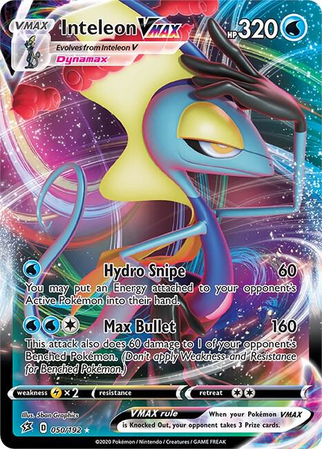 Inteleon VMAX 050/192 (SWSH02: Rebel Clash) - Holofoil