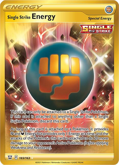 Single Strike Energy Secret 183/163 (SWSH05: Battle Styles) - Holofoil