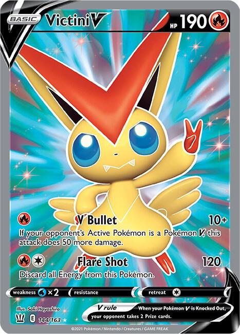 Victini V 144/163 (SWSH05: Battle Styles) - Holofoil
