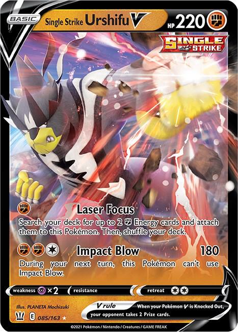 Single Strike Urshifu V 085/163 (SWSH05: Battle Styles) - Holofoil
