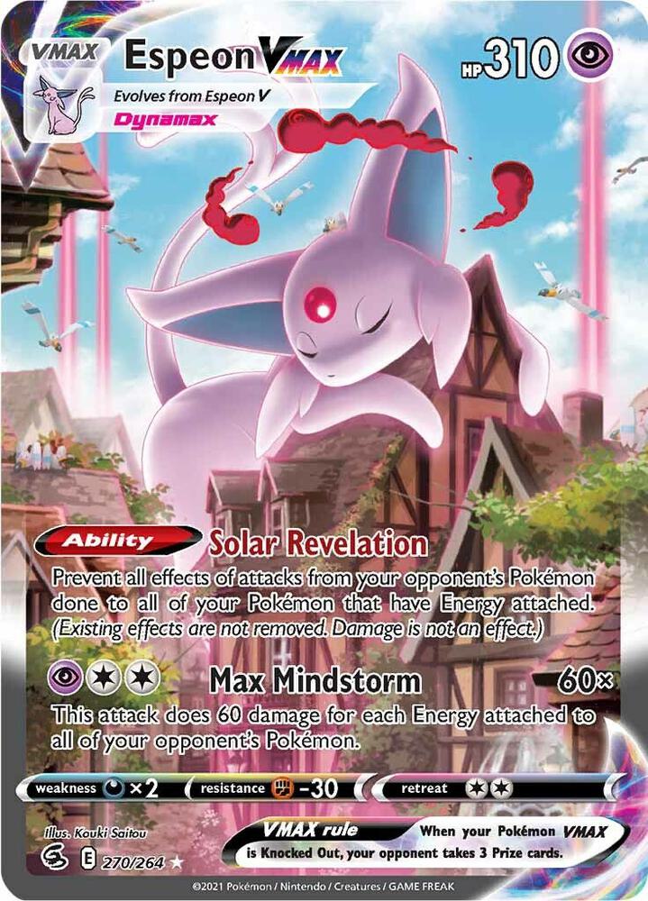 Espeon VMAX 270/264 (SWSH08: Fusion Strike) - Holofoil