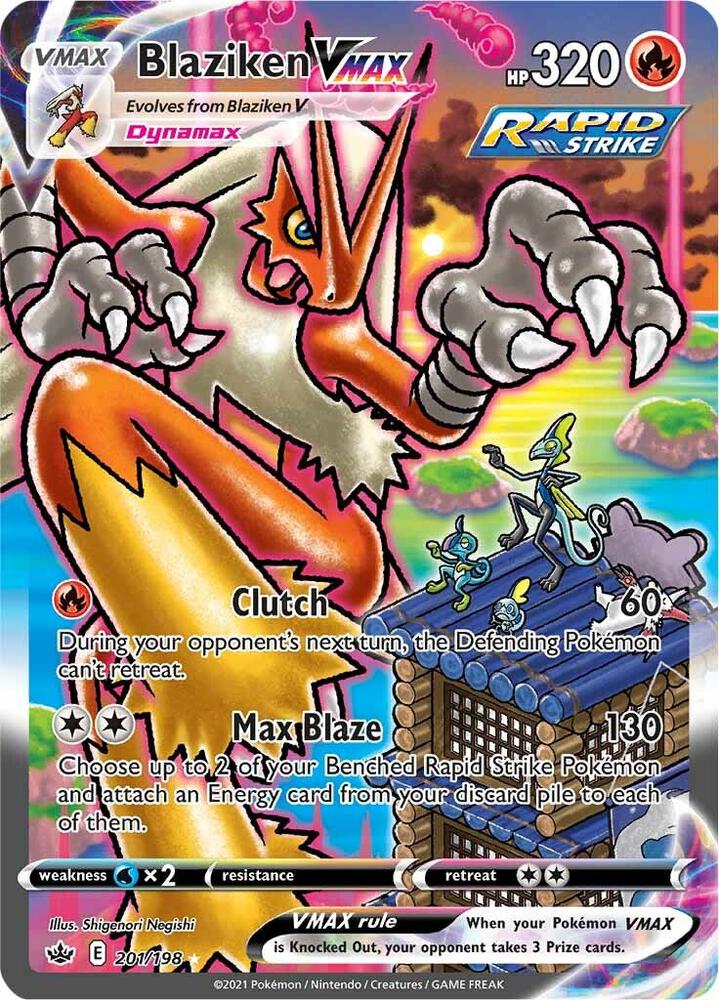 Blaziken VMAX 201/198 (SWSH06: Chilling Reign) - Holofoil